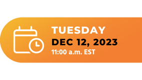 Tuesday, Dec 12, 11am EST Tuesday, Dec 12, 11am EST